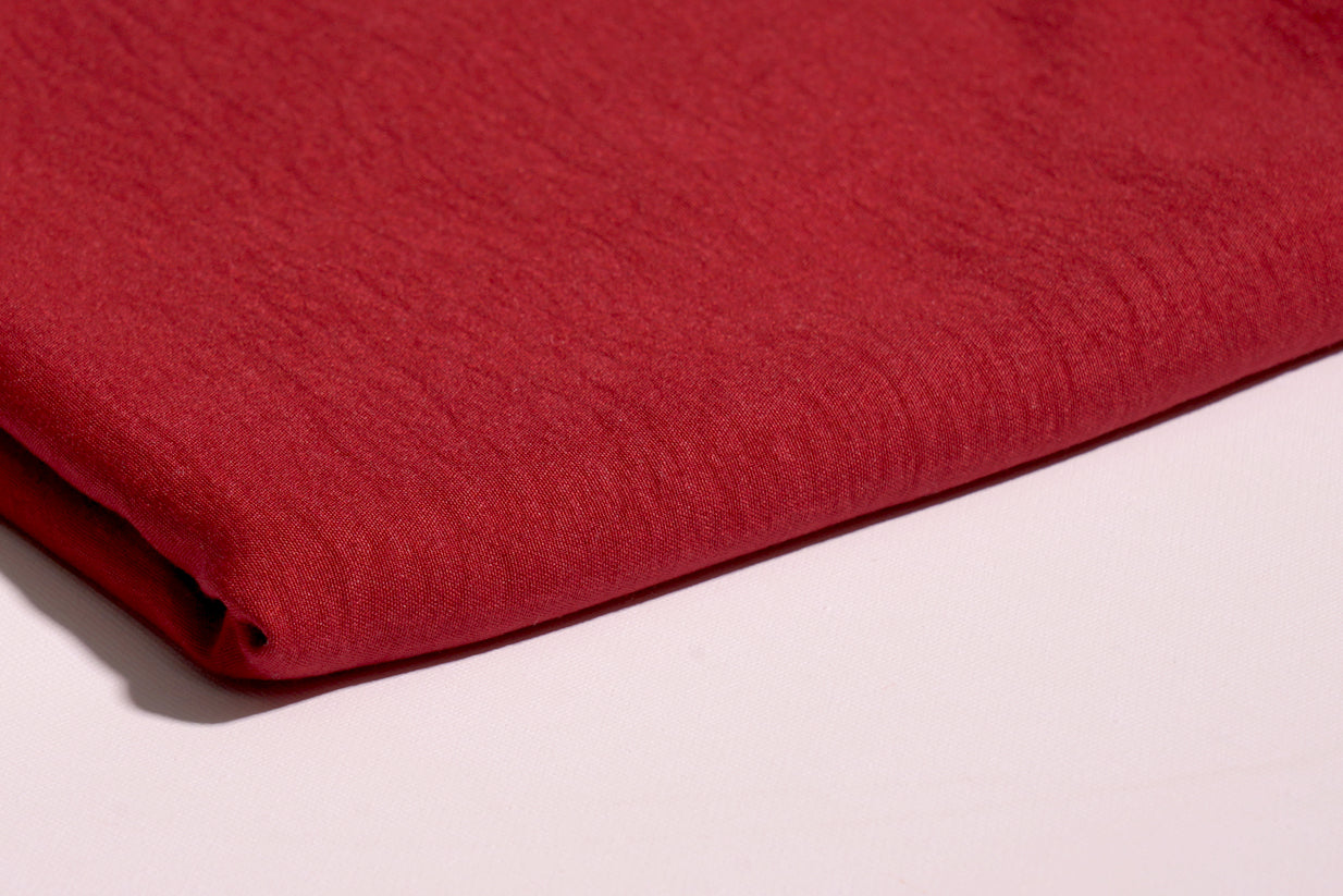 Hijab crêpe de luxe rouge