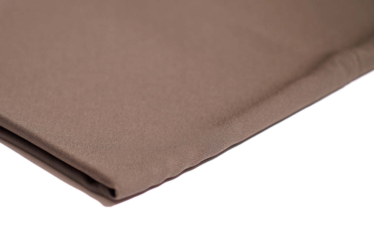 Hijab crêpe de luxe marron claire