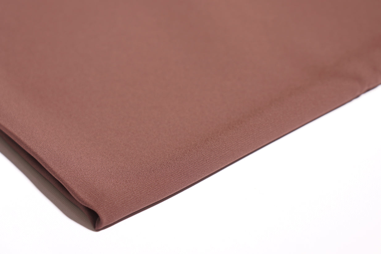 Hijab crêpe de luxe marron