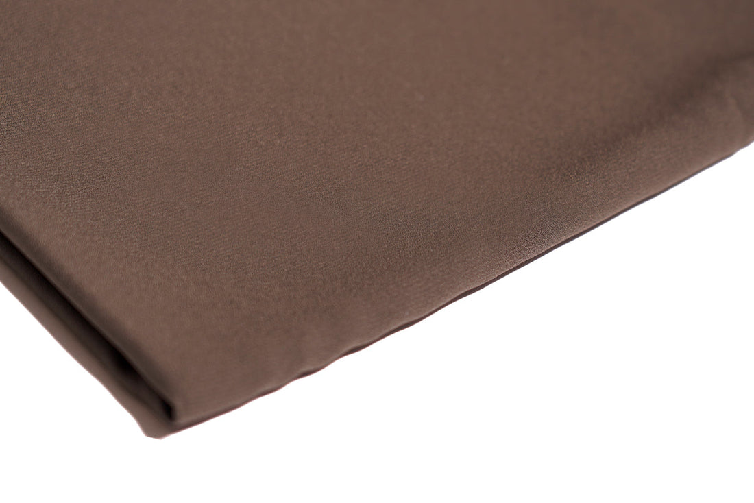 Hijab crêpe de luxe marron foncé